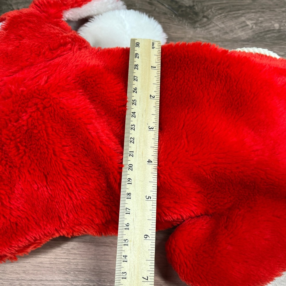 Vintage 1984 LEGO Duplo Red Plush Fuzzy Bunny Storage Bag Logo Keychain - Picture 10 of 10